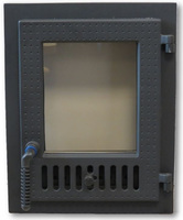 Kaminahju uks K 380x480mm topeltklaas