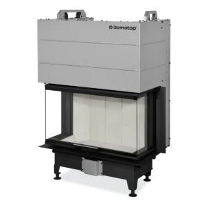 Kaminasüdamik 80.52.31.24 HEAT C ülestõstetava uksega 3-klaasiga, hele sisu