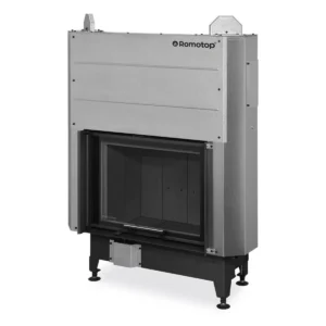 Kaminasüdamik 66.50.06 HEAT ülestõstetava uksega Sirge klaas, tume sisu